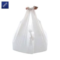 安居先森环保透明背心款手提塑料袋食品袋40*60cm 100只/包