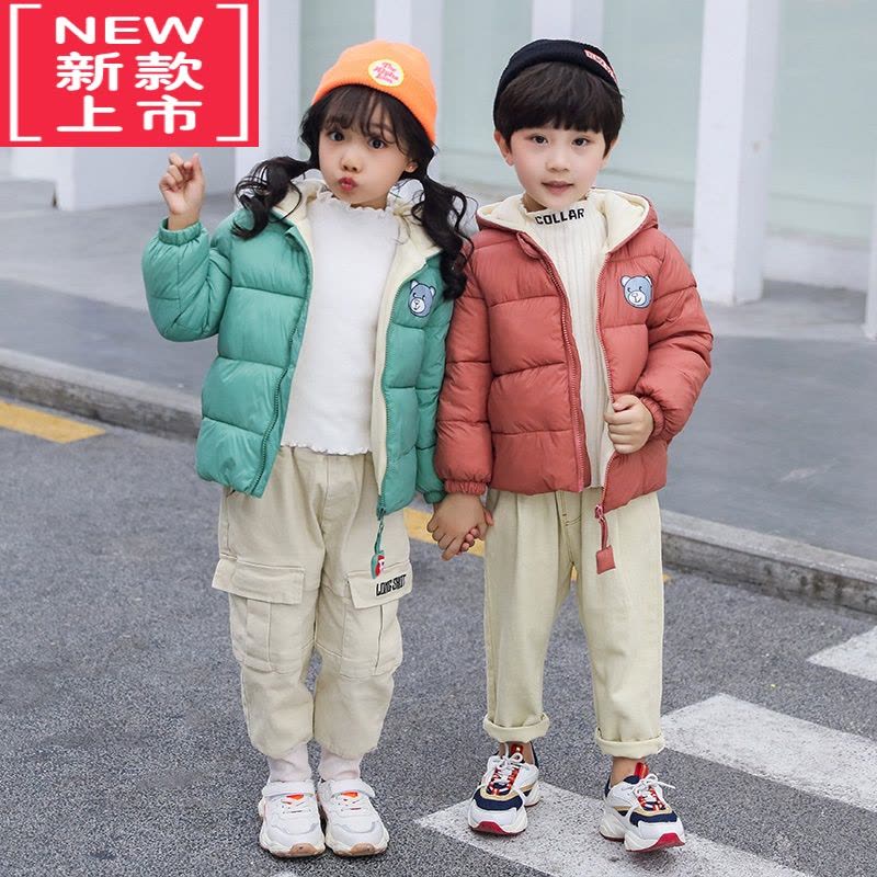 可莉允[加绒加厚]中小儿童羽绒棉服男女童棉衣袄0-6岁1婴幼儿宝宝外套图片