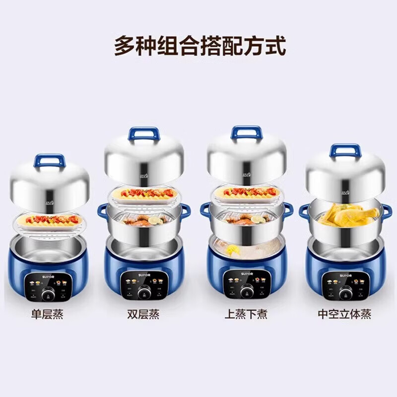 苏泊尔电蒸锅15.5L大容量方便快捷易清洗ZN28YC88高清大图