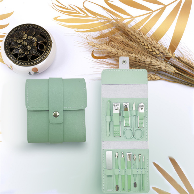 艾逸瑶选 娜塔莎马卡龙修容修甲工具13件套 GJ-8013高清大图