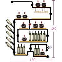 loft复古工业风置物架墙上铁艺实木水管壁挂式咖啡厅酒吧酒柜酒架