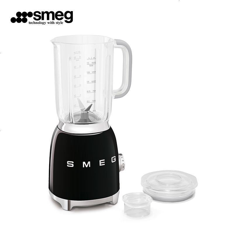 SMEG斯麦格意大利进口复古果汁机榨汁机破壁机电动搅拌机料理辅食机BLF01 耀岩黑