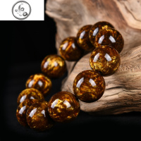 天然金丝海柳手串男士收藏级血柳20mm108颗文玩佛珠手项链 JiMi