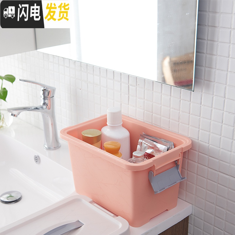 三维工匠新疆有盖收纳箱储物箱家用玩具箱塑料大号整理箱衣物收纳盒高清大图