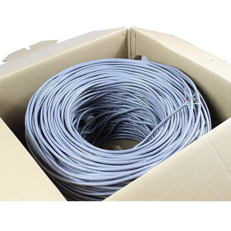 游猎者安普超五类网络线纯无氧铜8芯双绞家用高速电脑监控千兆网线