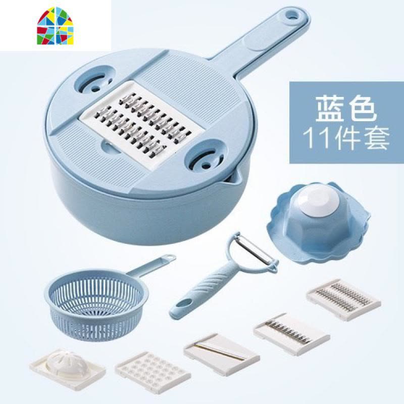 抱丝器 家用萝卜刨丝器 老式大号仿刀切丝器卷心菜挂土豆皮防刮手 FENGHOU 8件套图片