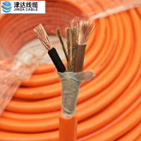 津达线缆 弹性体绝缘软电缆 2芯电源线牛筋牛津护套软电线 TVR2*2.5 100米/盘