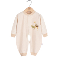 亿婴儿 婴儿连体衣春秋季婴儿衣服宝宝内衣彩棉对开哈衣爬服3019