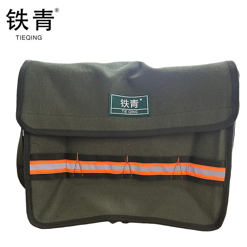 铁青耐磨加厚单肩斜挎工具包SZ55 个高清大图