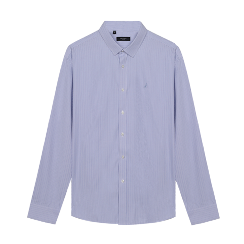 诺帝卡nauticatailored衬衫男士竖条纹上班职业正装长袖衬衫