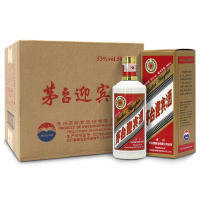 茅台迎宾53度白酒500ml*6瓶 整箱装口感酱香型