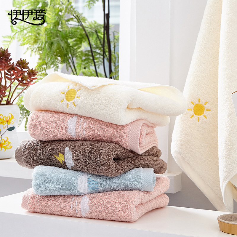 伊伊爱YBH25188天气毛巾浅黄色高清大图