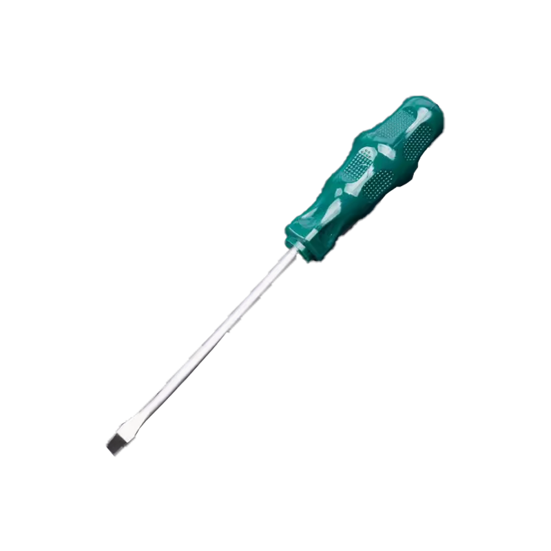立伟铁牛绿胶炳螺丝刀6*125mm一字型/把高清大图
