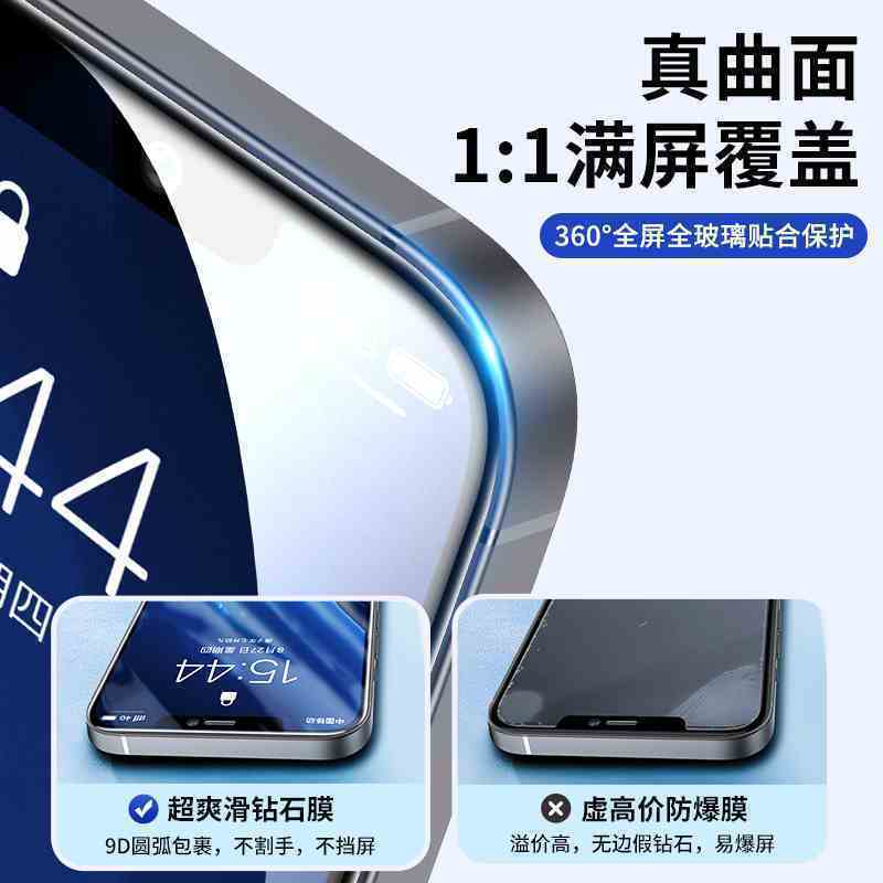 圣幻 防偷窥苹果13/13pro/promax/12钢化膜Xr/iPhoneX防窥12手机玻璃11pro全屏覆盖mini