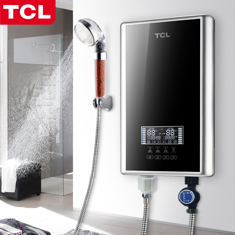 TCL TDR-851TM即热式热水器电家用快速壁挂式变频恒温洗澡机速热淋浴快热式 黑色