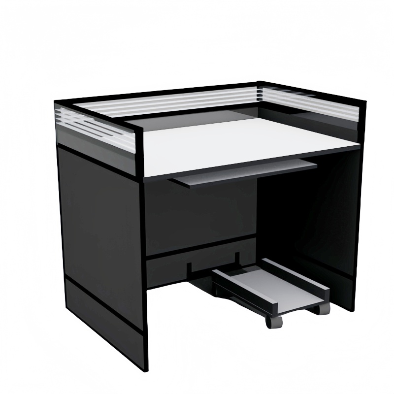 凡礼格职员办公屏风桌含主机托100*75*95cm套高清大图