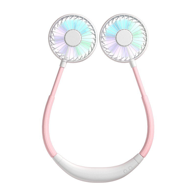 挂脖风扇 usb便携式小型电风扇学生懒人挂脖子运动迷你静音桌面随身