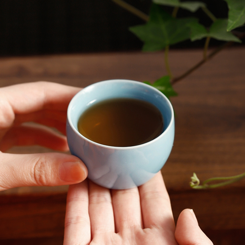 八方礼BFL2021-5江山如画侧把官窑11入壶245ml杯45ml茶壶1茶海1壶承1茶漏1茶托1茶杯6(单位:套)梅青高清大图