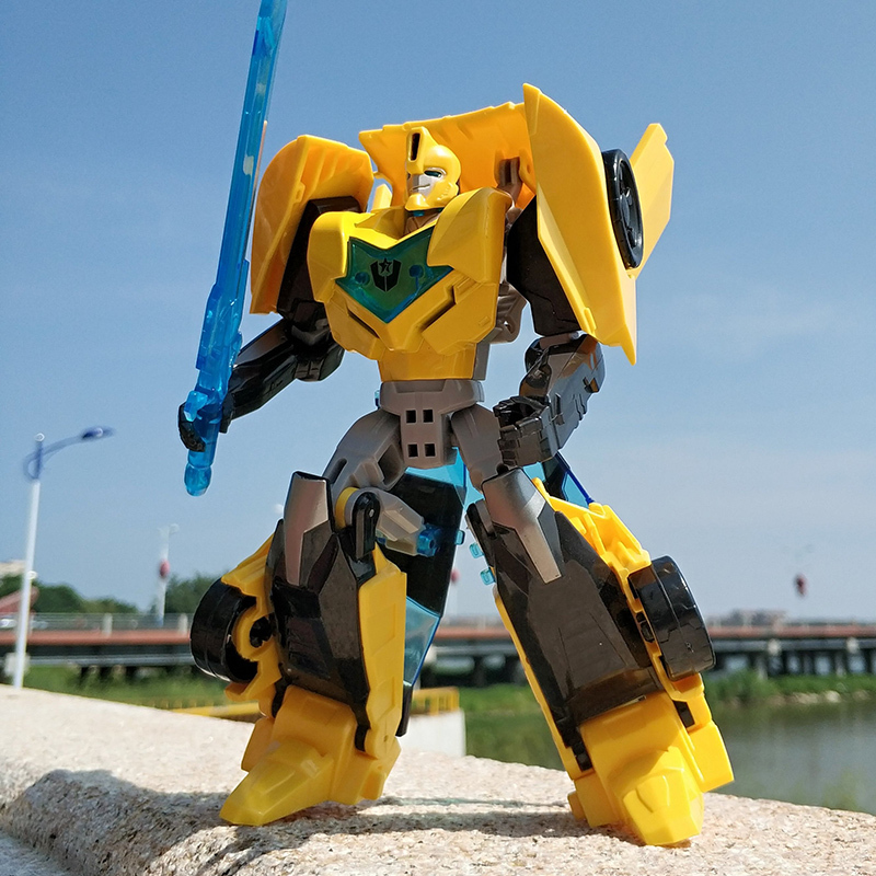 钢铁变形联盟变形玩具金刚合金版擎天侠柱大蜂机器人钢索汽车人 合金