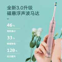 美的电动牙刷MC-AJ0203(樱花粉)学生党女生成人情侣套装充电式全自动震动超声波
