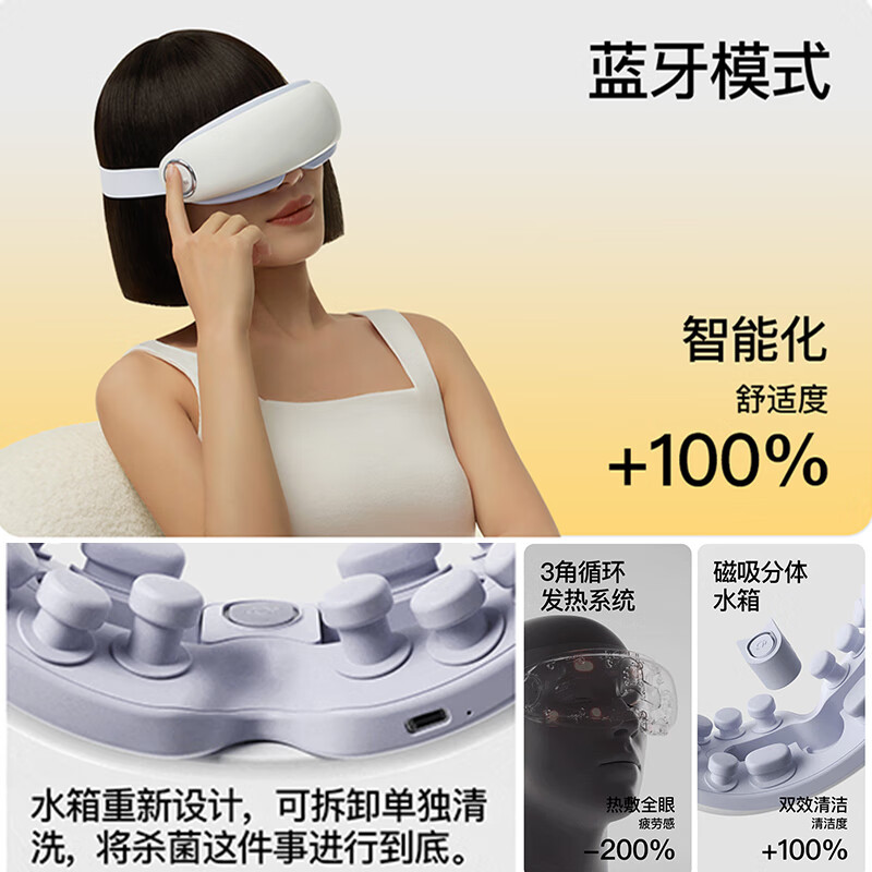 PGG 眼部按摩仪器润眼护眼仪蒸汽热敷眼罩 E4pro优雅紫高清大图
