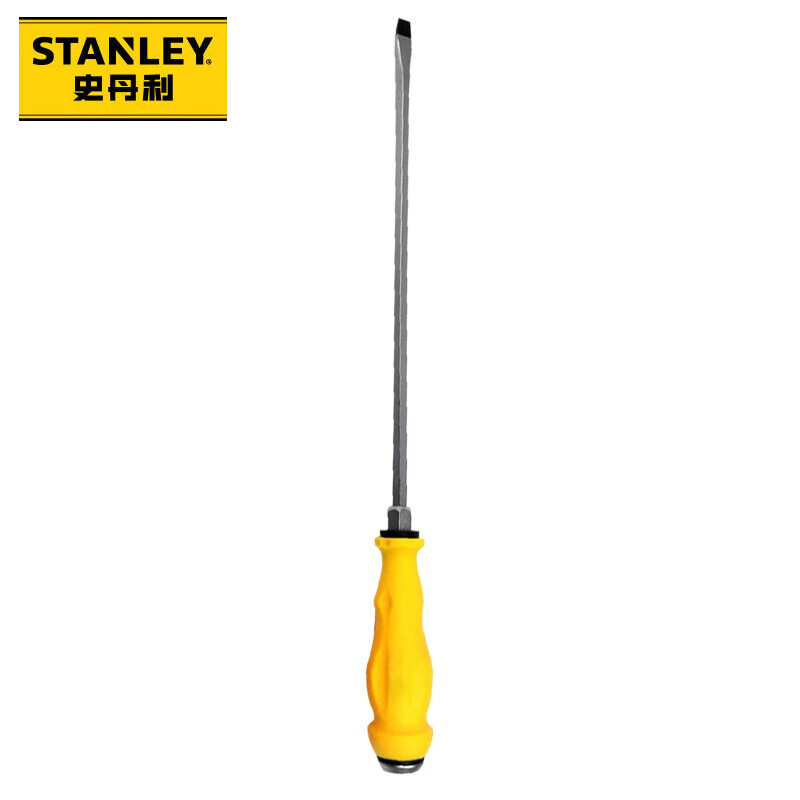 史丹利(STANLEY)一字加力通体螺丝批螺丝刀改锥起子加力通体敲击冲击带磁性 61-895-23 (8x300mm)