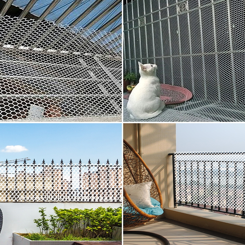 狄丽莫阳台防护网塑料围栏网窗户防掉防盗窗垫板网护栏网防猫封窗网