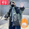 可莉允男童加厚冬装羽绒棉外套2022新款中大童韩版棉袄加厚棉服洋气潮范