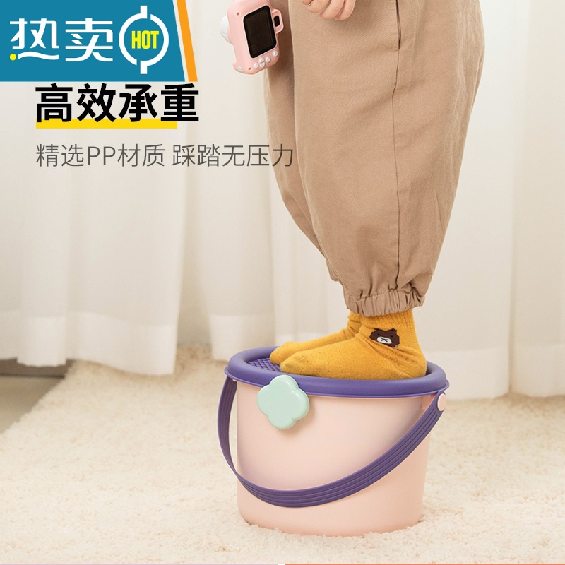 XIANCAI儿童可爱玩具收纳箱桶宝宝手提式积木整理器婴儿零食筐收纳盒子高清大图