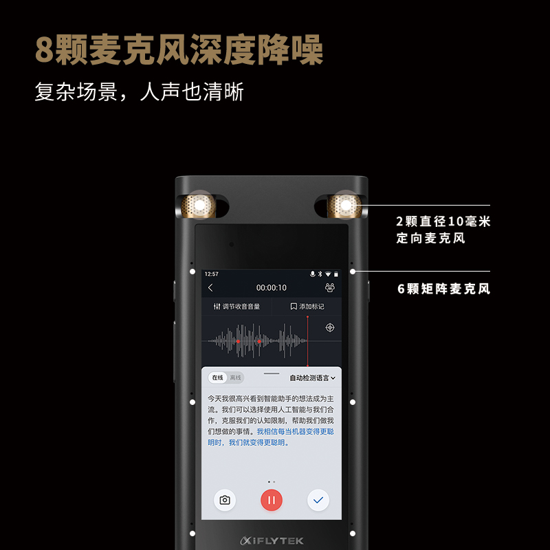 科大讯飞(iFLYTEK) 录音笔SR702 32G高清大图