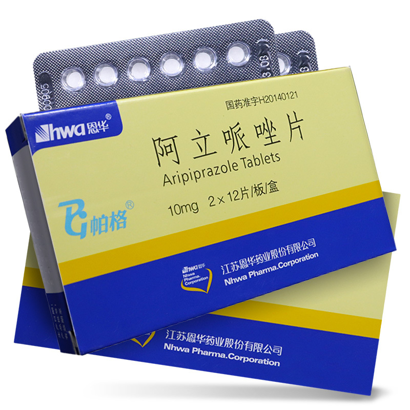 hwa恩华阿立哌唑片10mg24片盒治疗成人精神症用药精神疾病