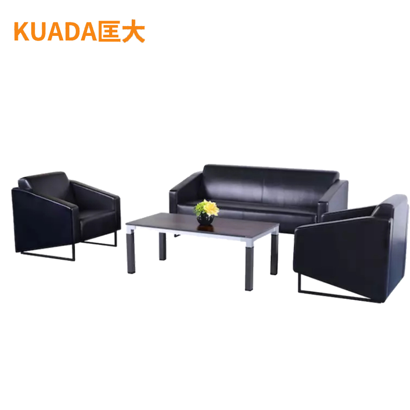 匡大 酒店沙发办公沙发 皮艺沙发 办公室接待沙发 西皮 沙发组合 KDT285高清大图