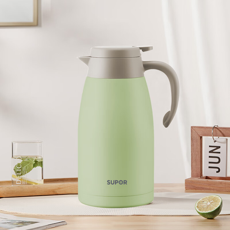 苏泊尔(SUPOR) TKC200KH54 保温壶不锈钢真空家用热水瓶暖壶开水瓶2L大容量