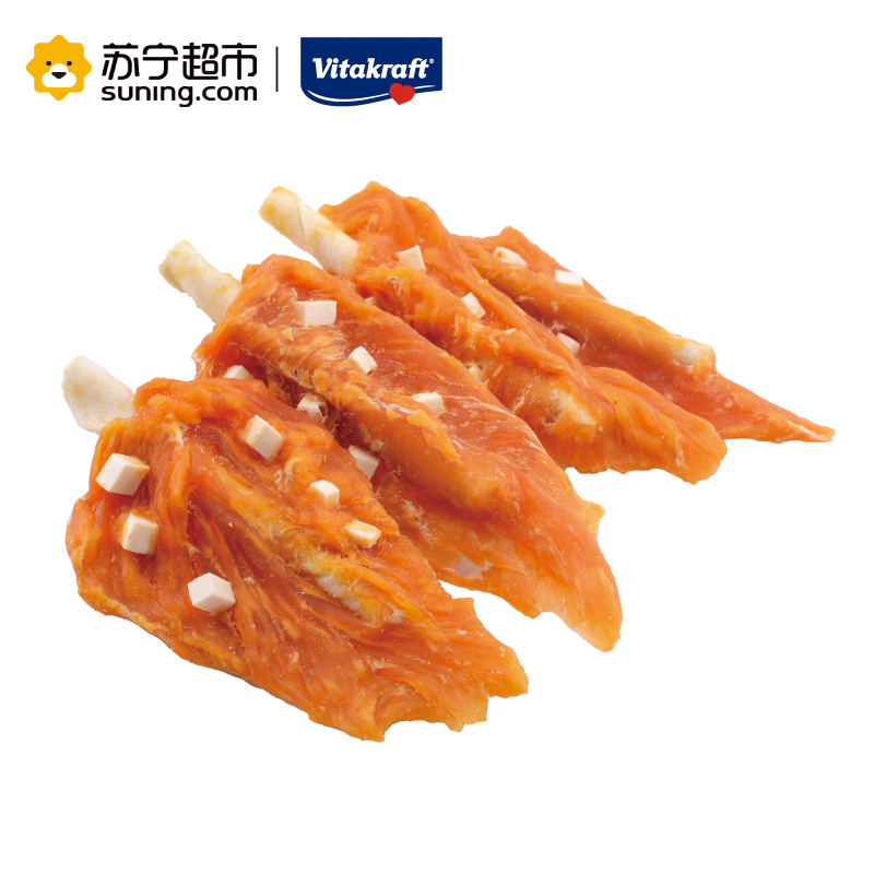 vitakraft卫塔卡夫犬用狗零食鸡胸肉奶酪棒 肉条80g