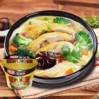 陈村过桥米线香菇炖鸡味100g/桶 非油炸方便面速食桶装泡面