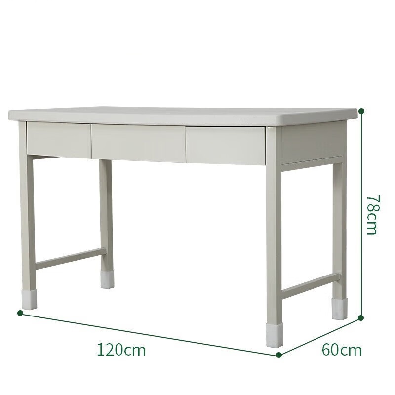 办公桌电脑桌工作台学习桌三抽常规款 1200*600*780mm