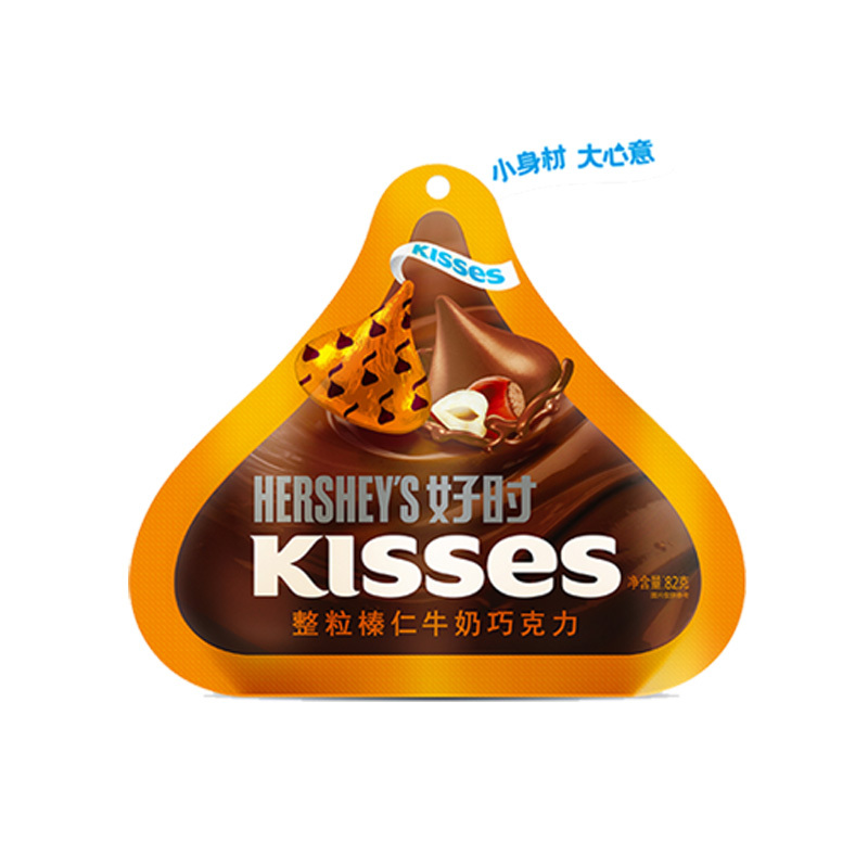 好时82g袋牛奶巧克力榛仁巴旦木白巧曲奇好时巧克力结婚喜糖零食品