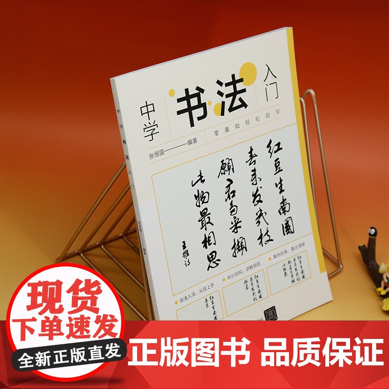 [正版新书]中学书法入门 张恒国 清华大学出版社 书法课-中学-教材高清大图