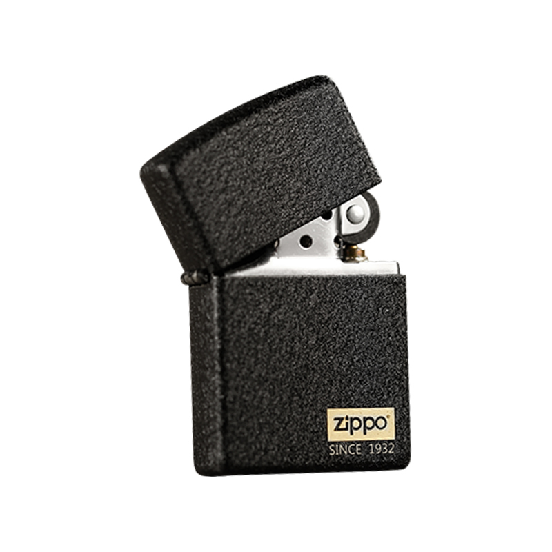 之宝(ZIPPO)236-5黑裂漆-经典商标打火机