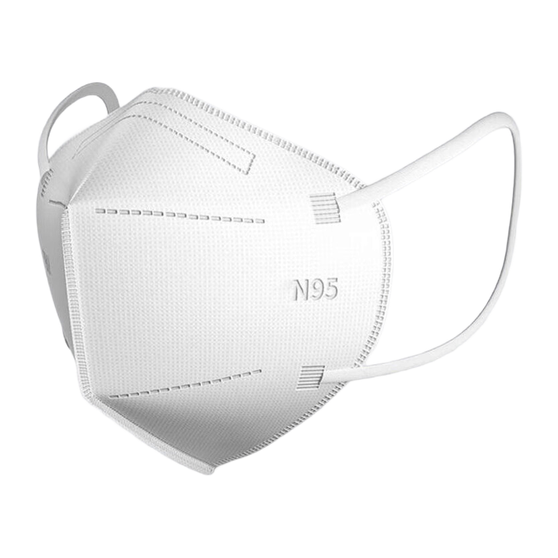 鸣固 N95口罩 一次性防护用品 五层过滤防尘防飞沫颗粒物 独立包装白色 25片/盒