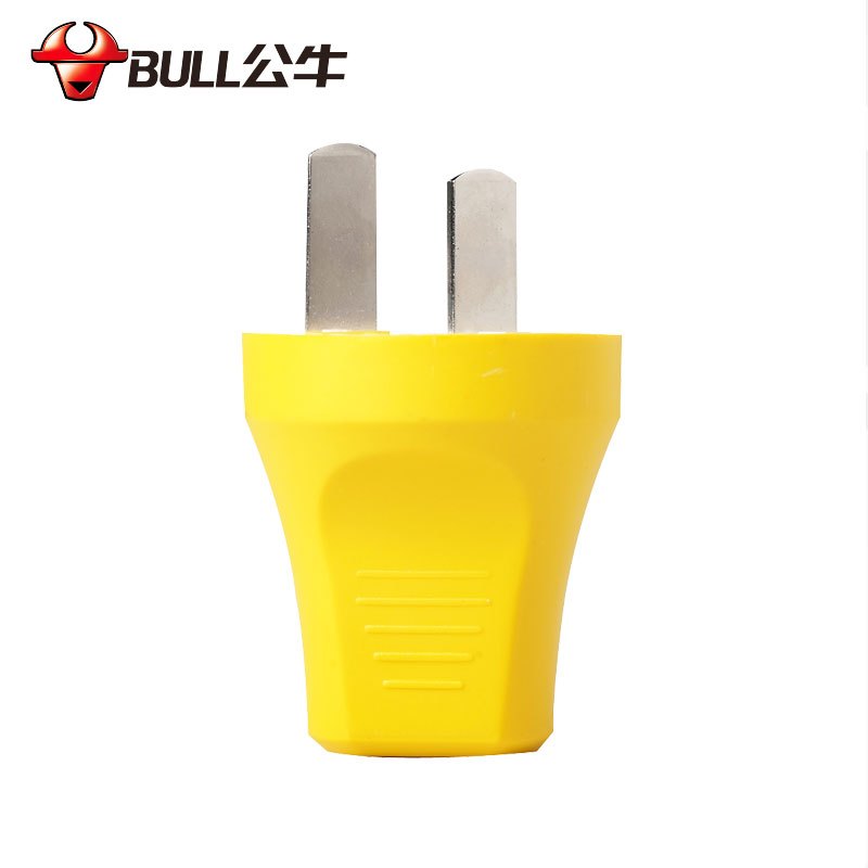 BULL公牛 GNT-16S2 3脚摔不烂插头 大功率可拆两项插头16A电源插头*5盒