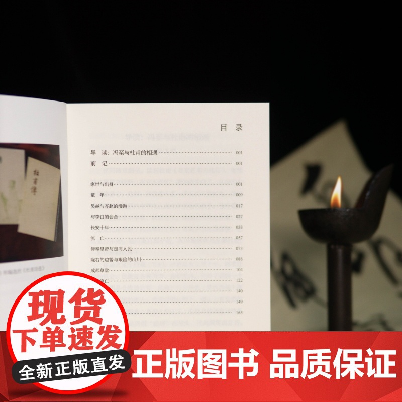 杜甫传 冯至 著 骆玉明导读大字版 附6-9年级杜甫古诗赏析 中小学生阅读指导目录 中学语文课标阅读 上海译文出版社 正高清大图