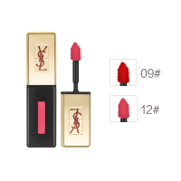 YSL圣罗兰纯色唇釉 #12-红绯 斩男色 6ml 润唇;显色 唇彩