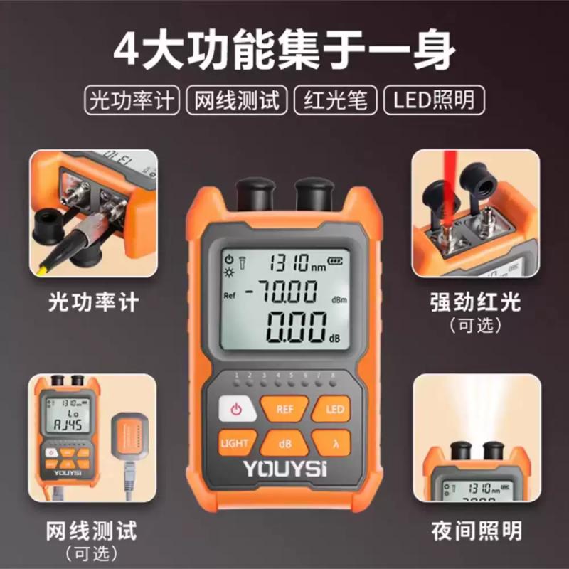 铁恒源光功率计高精度智能显示便携式设计专业级测量工具高清大图
