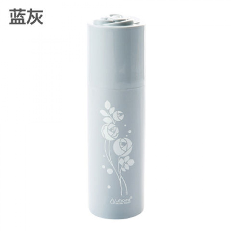 玫瑰蓝灰色 便携式旅游洗漱杯旅行牙刷盒漱口杯子套装刷牙具牙缸牙膏收纳带盖