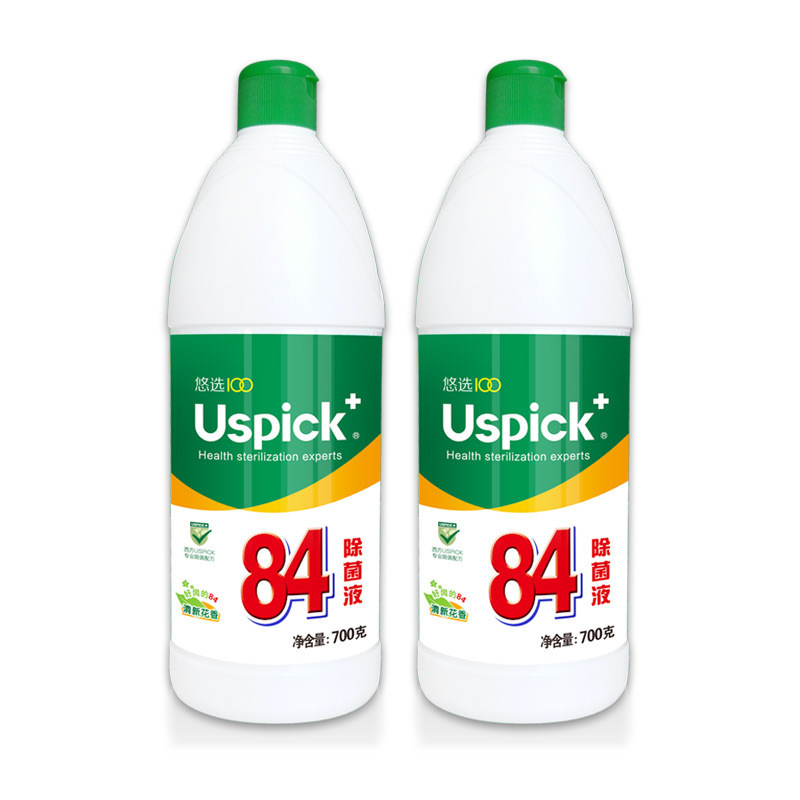 Uspick+悠选84除菌液700g居家消毒水消毒剂 杀菌洁厕地板清洗高清大图