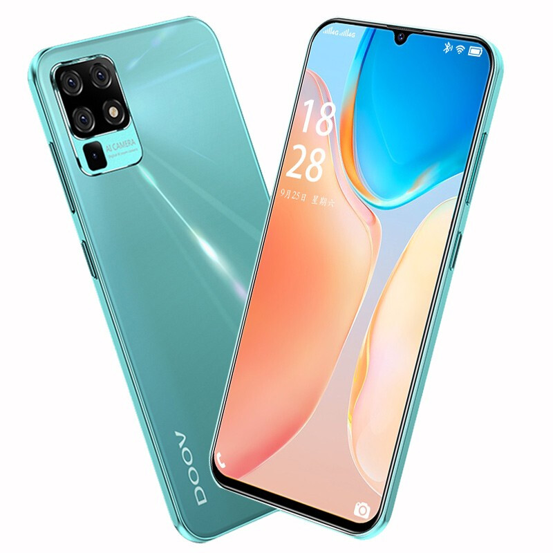 朵唯V50Pro 智能手机 幻彩玻璃机身5.7英寸水滴全面屏4G全网通游戏学生双卡双待 青空蓝32GB高清大图