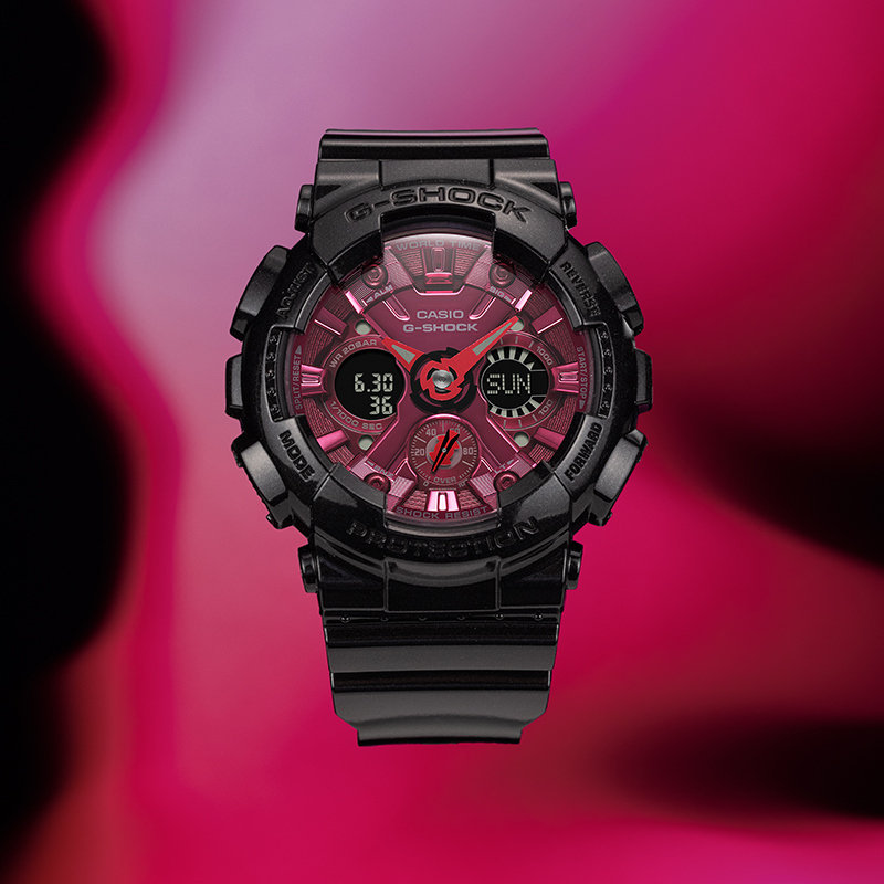 CASIO旗舰店卡西欧手表女新品学生手表高颜值电子手表女运动GMA-S120RB