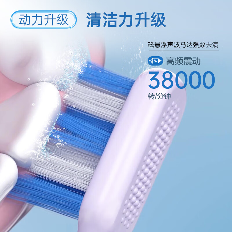 松下(Panasonic) 电动牙刷小彩刷软毛成人磁悬浮声波震动清洁DC02白色高清大图