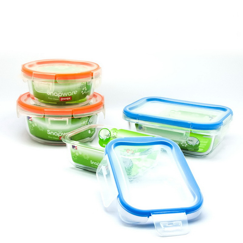 VISIONS SNAPWARE 美国康宁扣 ECO Clean 易洁保鲜盒 SW-EC1501(四件套)